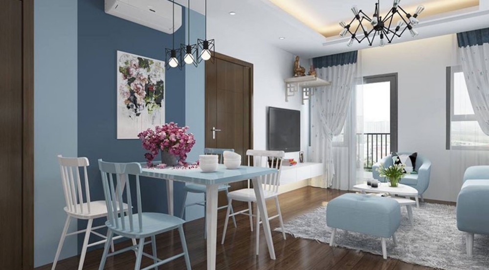 mẫu sơn phòng khách đẹp
