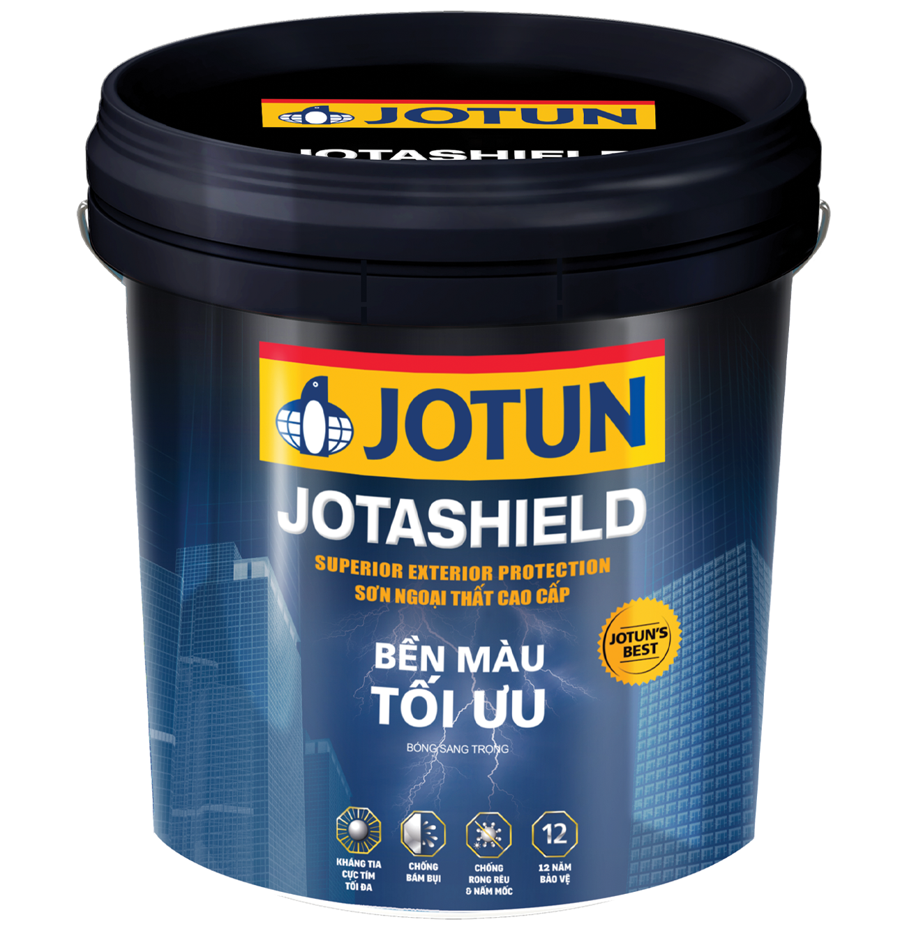 Sơn Ngoại Thất Jotun Jotashield Bền Màu Tối Ưu 1 sơn trang trí ngoại thất cao cấp Jotun - jotashield bền màu tối ưu